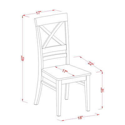 Ensemble de 5 pièces pour 5 pièces comprenant une table de cuisine ronde avec piédestal et 4 chaises de salle à manger, 36 po x 36 po, babeurre et cerise