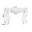 Console ivoire en bois massif-131427260