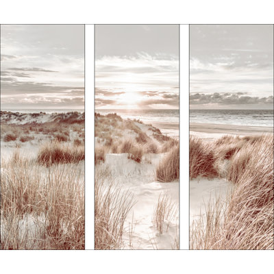 Beach at Sunrise I 3 Piece Wall Art Set