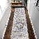 Bungalow Rose PAYAS Collection 2X3 Blue/Ivory /Medallion Non-Shedding Living Room Bedroom Dining Home Office Stylish and Stain Resistant Area Rug