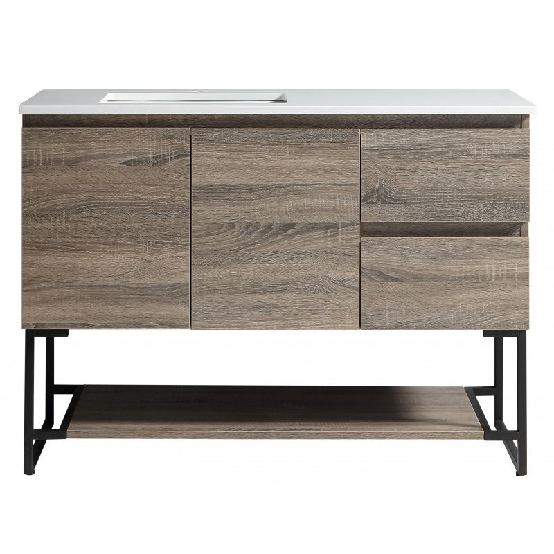 Ensemble de meuble-lavabo simple 47 po, Forêt / noir