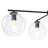 Contemporary Quartet Clear Glass Chandelier