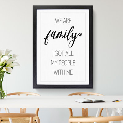 We Are Family - Framed Print