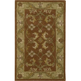 Barlowe Hand Tufted Wool Rust Area Rug