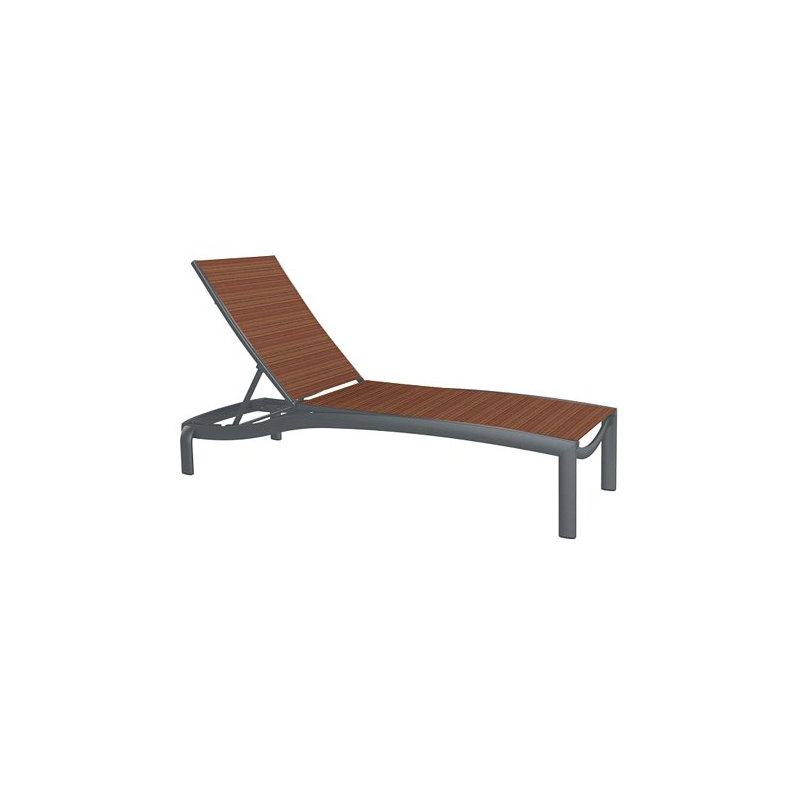 Kor Outdoor Chaise Lounge, Graphite, Bogota