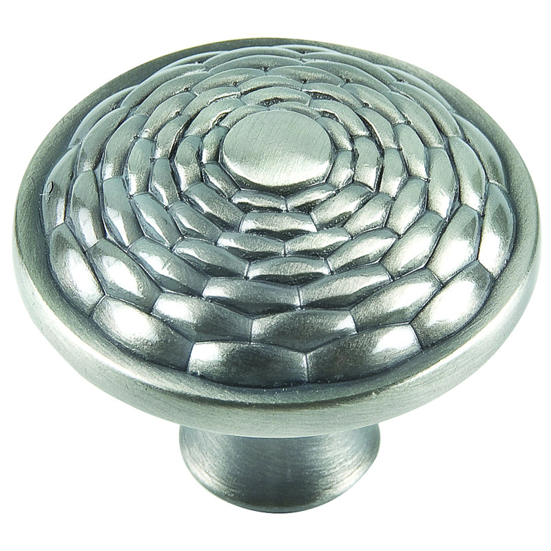 Mandalay 1-5/16" Diameter Round Knob, Brushed Nickel