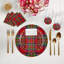 Tartan Cotton Sateen Cocktail Napkins