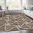 Premium Machine Washable Prisco Brown Rug-1314137566