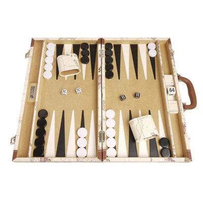 Carte de jeu de backgammon