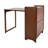 Folding Bamboo Desk with Storage Shelves