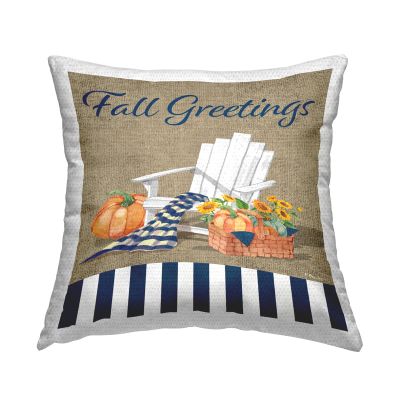 Striped Outdoor Throw Pillow
