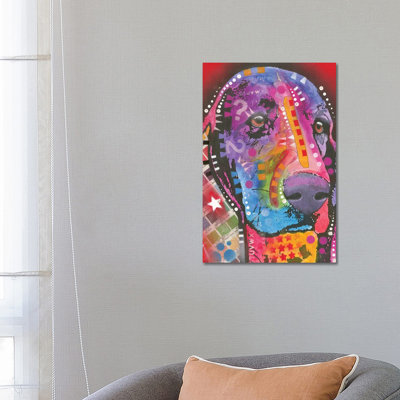 Basset Hound by Dean Russo - Wrapped Canvas Print