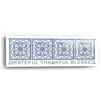 «Grateful, Thankful, Blessed Pattern» par Cindy Jacobs - impression sans cadre