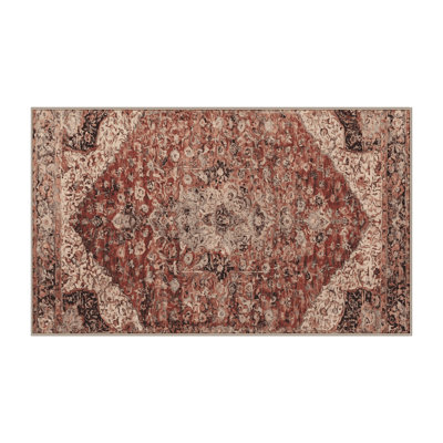 Machine Washable Brown Area Rug