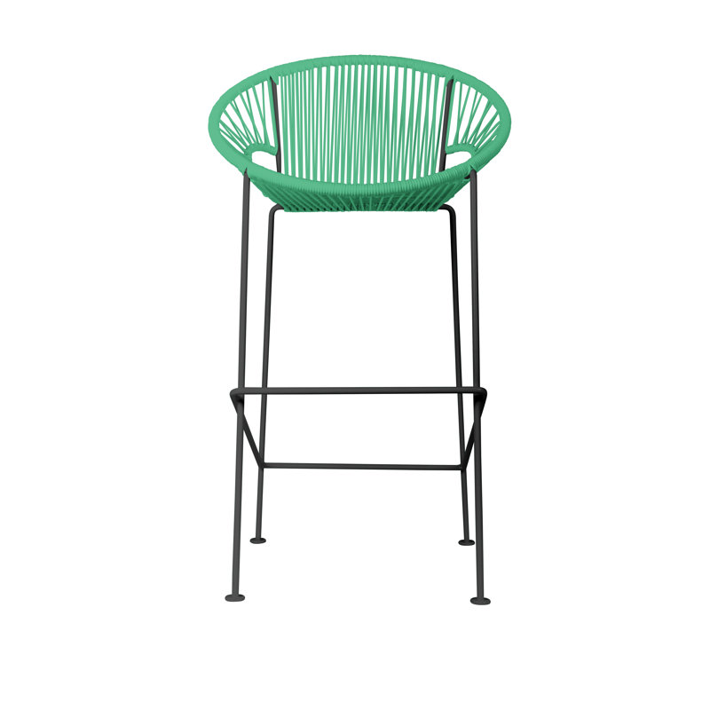 Tabouret de bar Alaena Puerto, Noir, Écume de mer, écume de mer