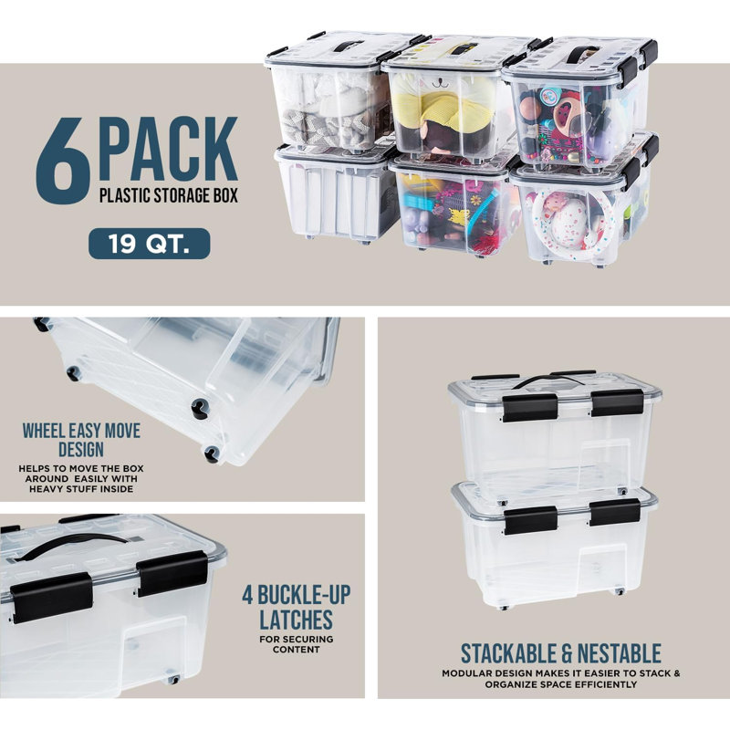 Gracie Oaks Material Bin, 19 qt