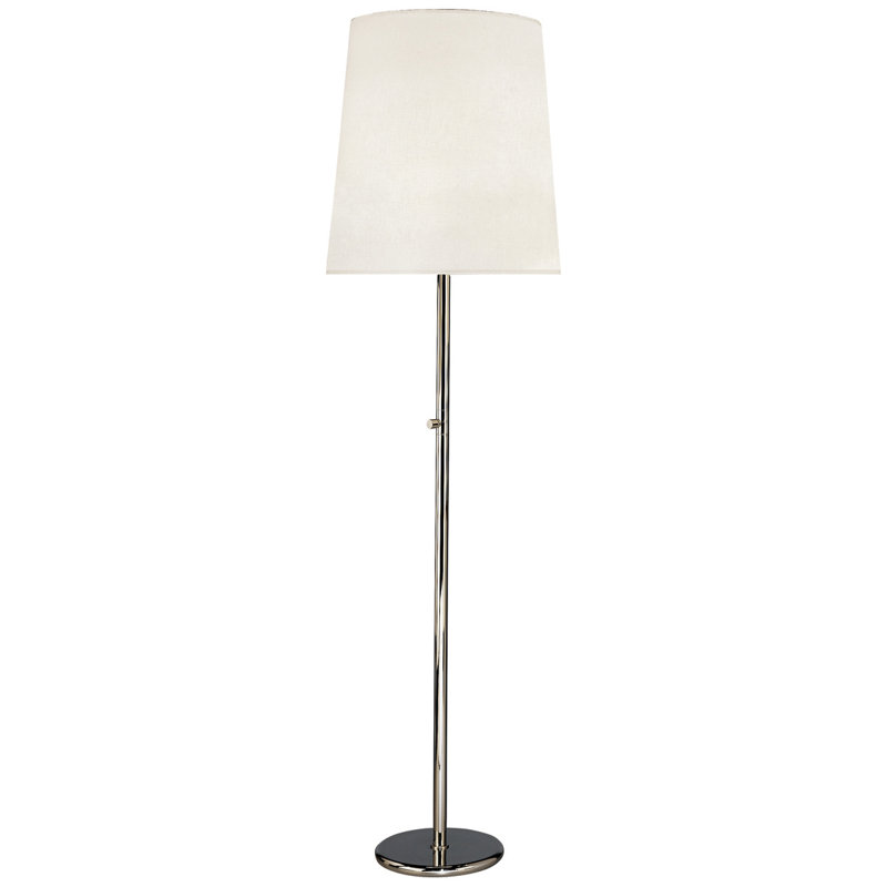 Buster Floor Lamp, Polished Nickel, Fondine
