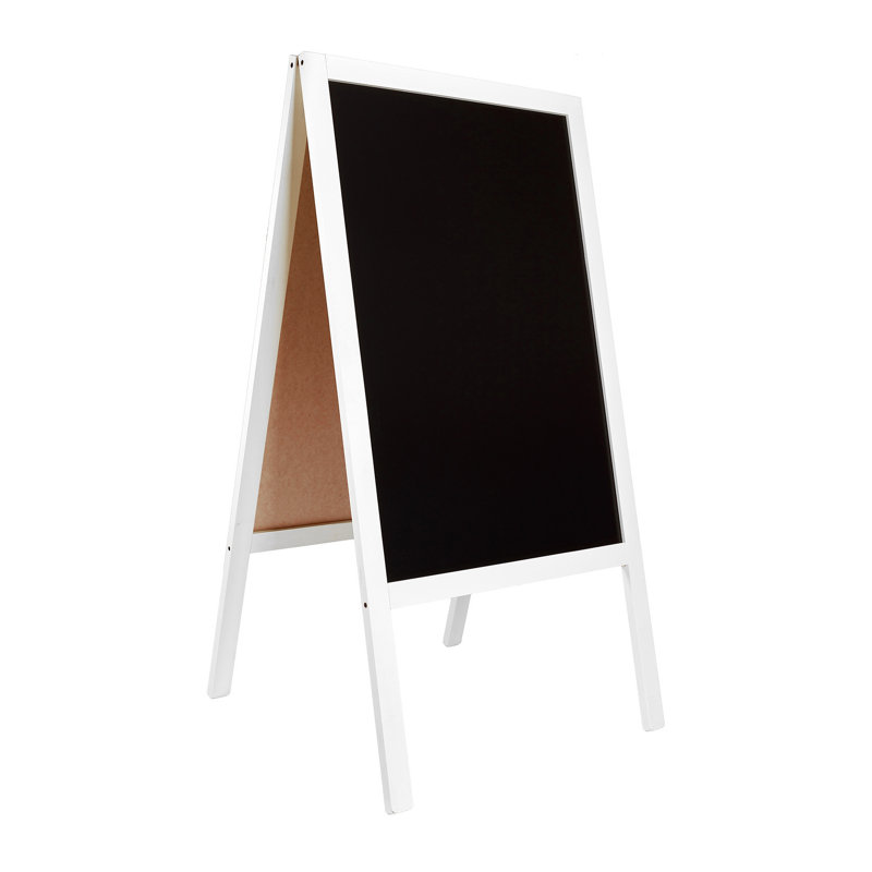 Genovefa Free-Standing Chalkboard 115cm H x 61cm W, White