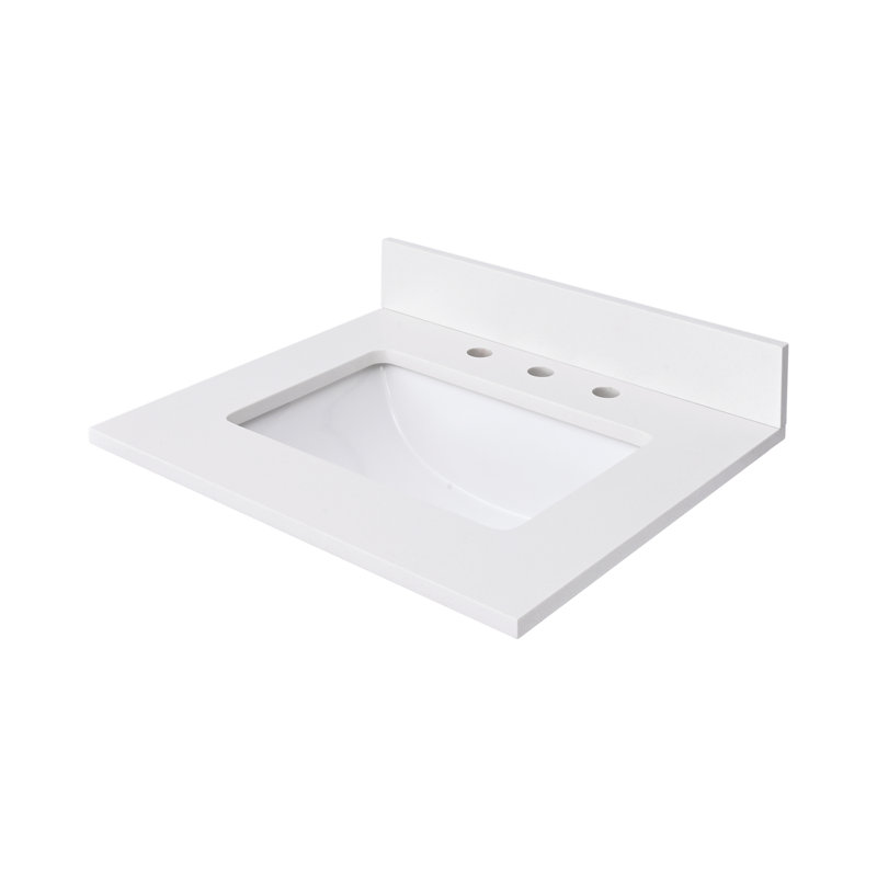 25'' W Single Vanity Top, Everest White