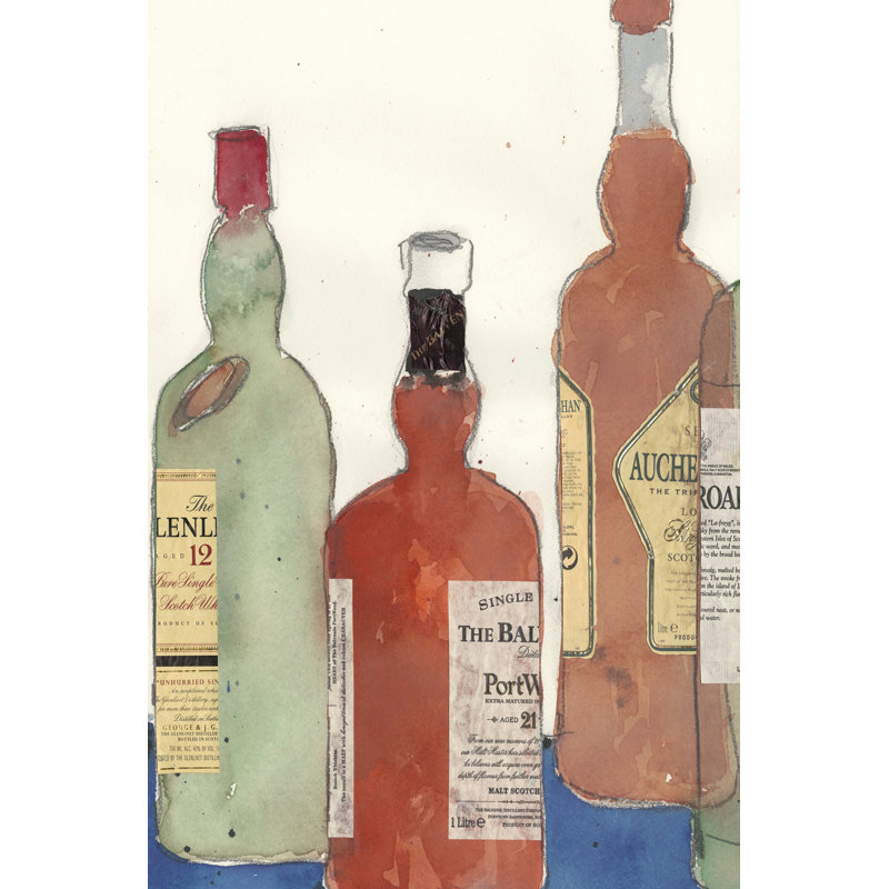 Malt Scotch II by Samuel Dixon - Wrapped Canvas Print, 30cm H x 20cm W