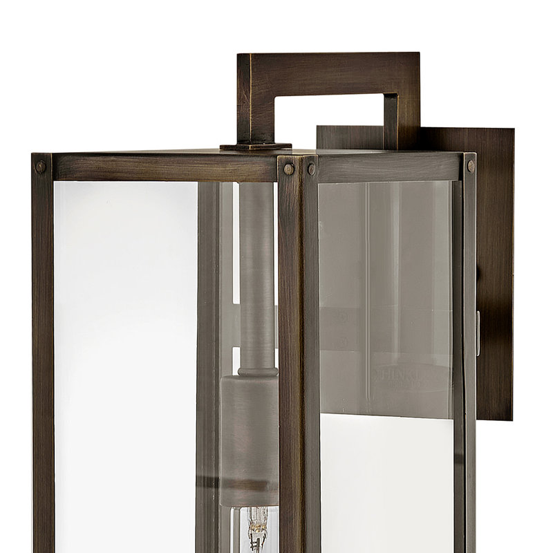 Max 1 - Light Outdoor Wall Lantern, 6, Burnished Bronze