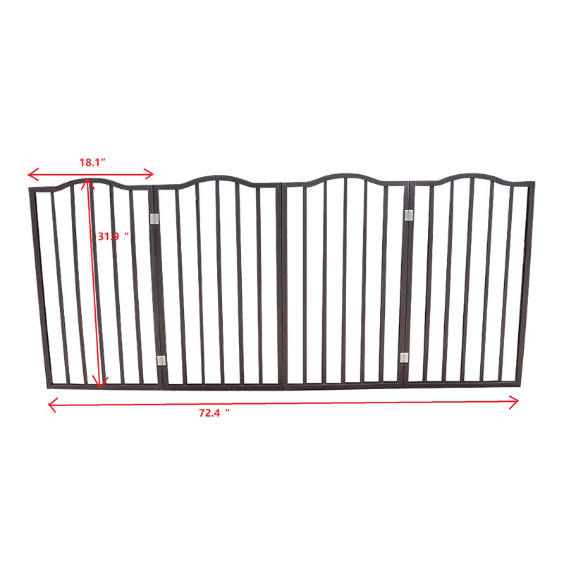 Barrière pour animaux pliable et autoportante, H 31,9 po x l 72,4 po x P 0,8 po