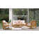Bogota Square Teak Outdoor Side Table
