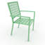 3-Piece Bistro Set, Outdoor Bistro Set, Stackable Metal Square Table and Chairs-1458505981