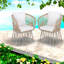 Chaises de patio confort, style moderne en osier d'acier pour la terrasse
