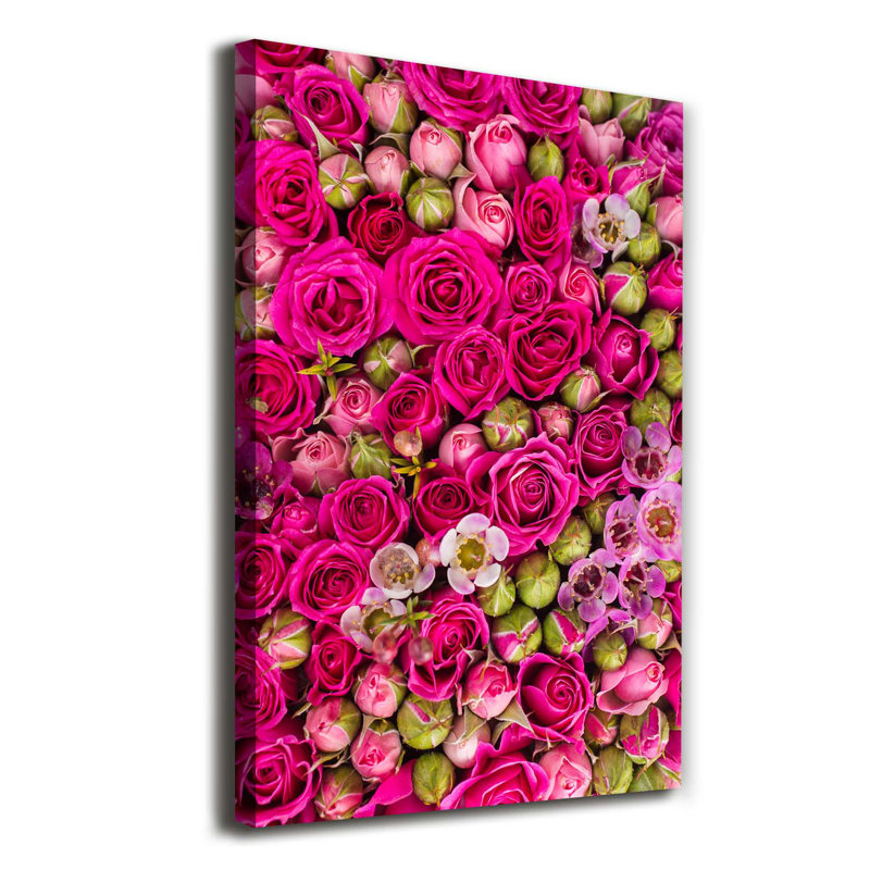 Bouquet Of Flowers - Wrapped Canvas Print