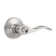 Privacy Door Lever with Round Rosette Keyless Lock