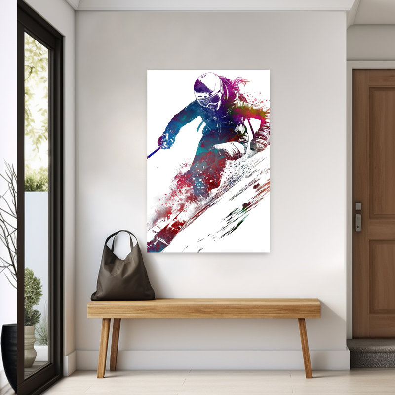 Art de montagne coloré et coloré, H 60 po x l 40 po