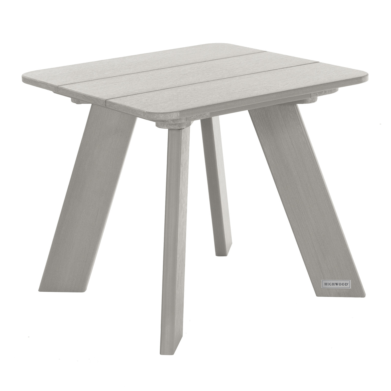 Byrnes 17.8'' Plastic / Acrylic Outdoor Side Table, Harbor Gray
