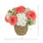 Hydrangea and Dahlia Arrangement in Rope Pot