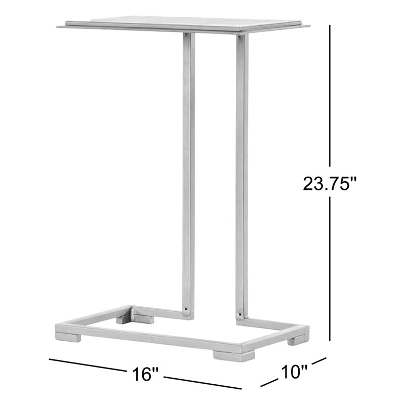 Element End Table, Antique Brass