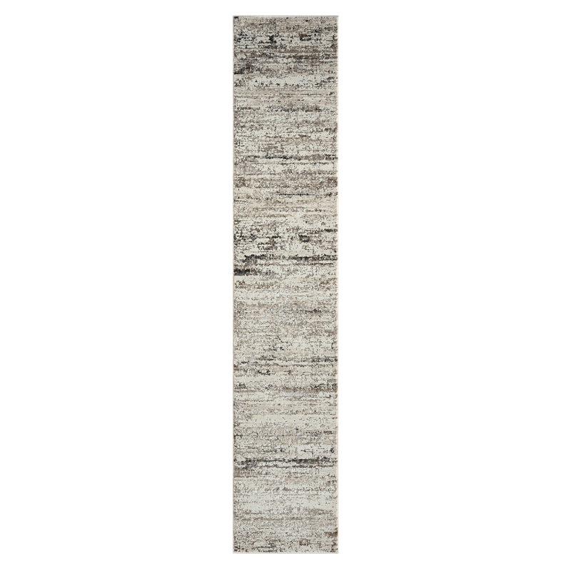 Dark Gray Rug, Runner 2'9" x 8'