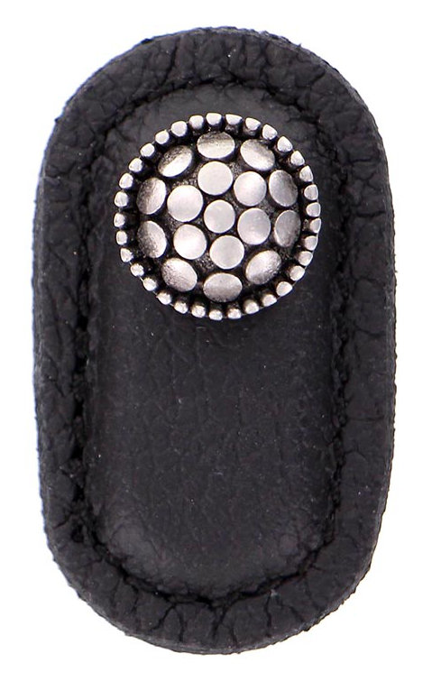 Tiziano Novelty Knob, Black, Antique Nickel