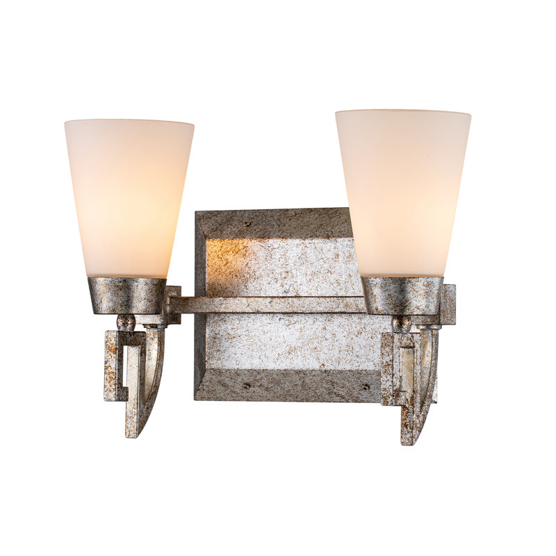 Lemuria 2 - Light Vanity Light, Silver Leaf