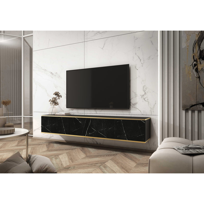 Alaa Unfinished Floating TV Stand for TVs up to 75"