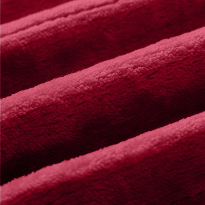 Couverture électrique surdimensionnée en flanelle HBT, Rouge, L 84 po x l 62 po