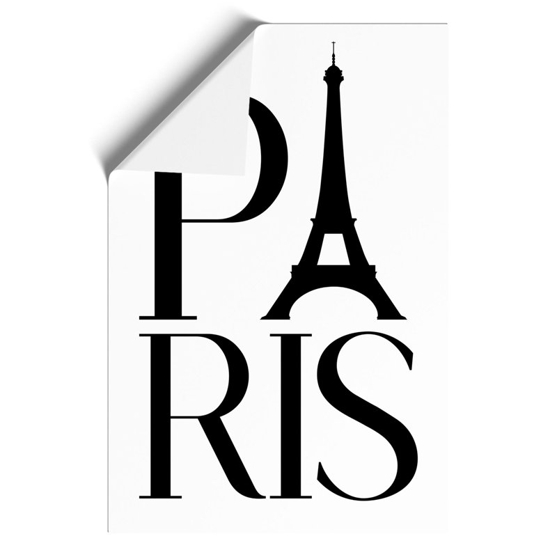 Paris - Frameless Print, 30cm H x 21cm W x 0.1cm D