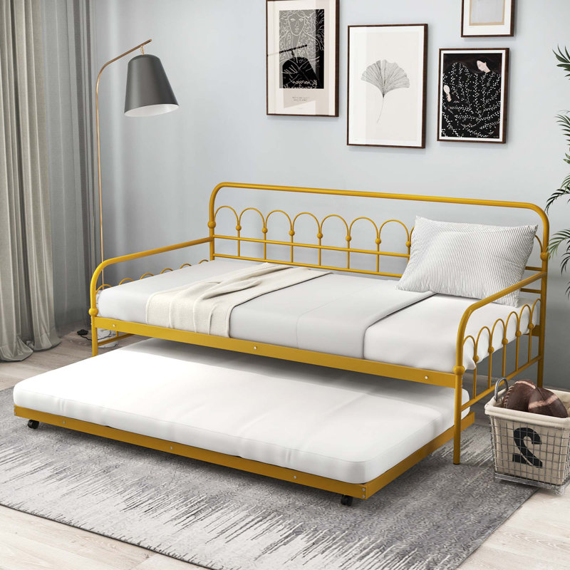 Palko Steel Daybed with Trundle Bed