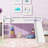 Auvil Twin Low Loft Bed with Slide, Ladder, and Safety Guardrails - Rubber Wood-115684385