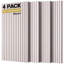 4-pack Bilayer Acoustic Panels Large Self-adhesive, 47.24” * 23.62” * 0.72” Adhesive Wall Panel, Large Soundproof Tiles For Echo Absorbtion, Acoustical Barrier Of Polyester Fiber, Black-120924429