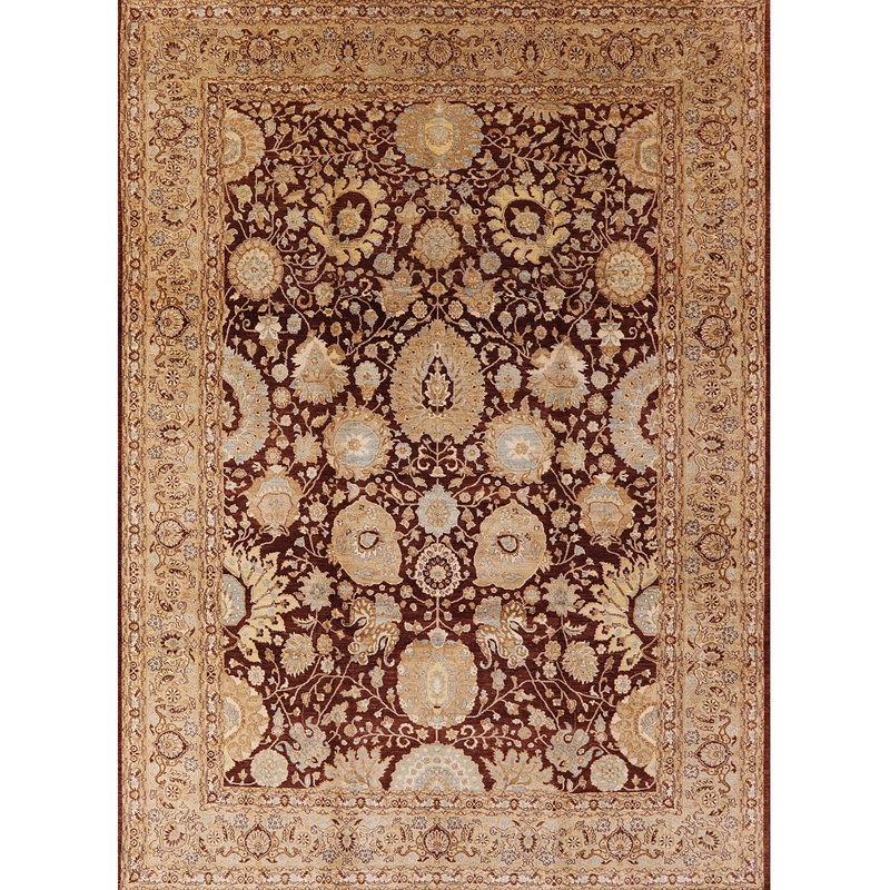Tapis beige / brun Garvan, Rectangle 6 pi x 9 pi