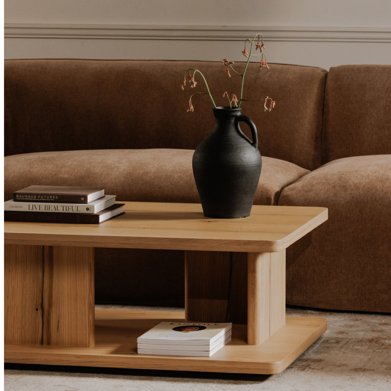 Casey Small Coffee Table Dark Brown, 16" H x 40" L x 30" W, Dark Brown