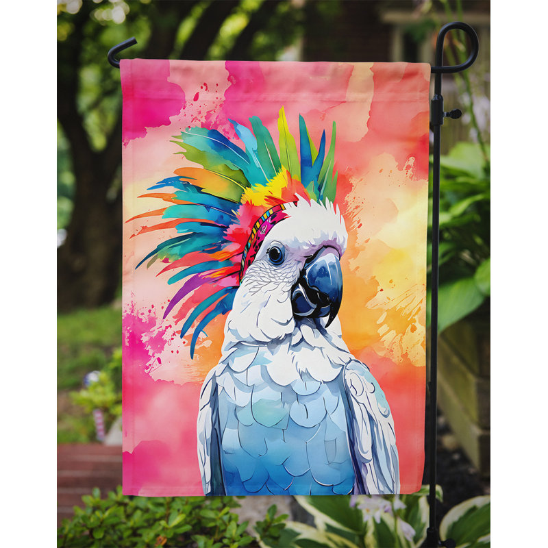 Drapeau de jardin hippie cacatoès
