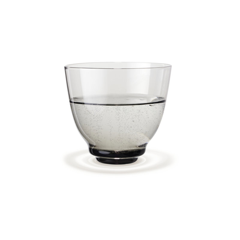Flow 11.8oz. Drinking Glass, Gray
