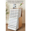 Grande commode moderne en bois massif de style scandinave moderne avec tiroirs multiples