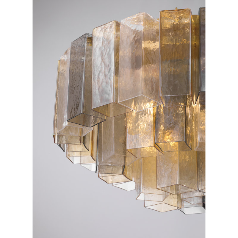 Plafonnier encastré 7 lumières Torvento, Brun